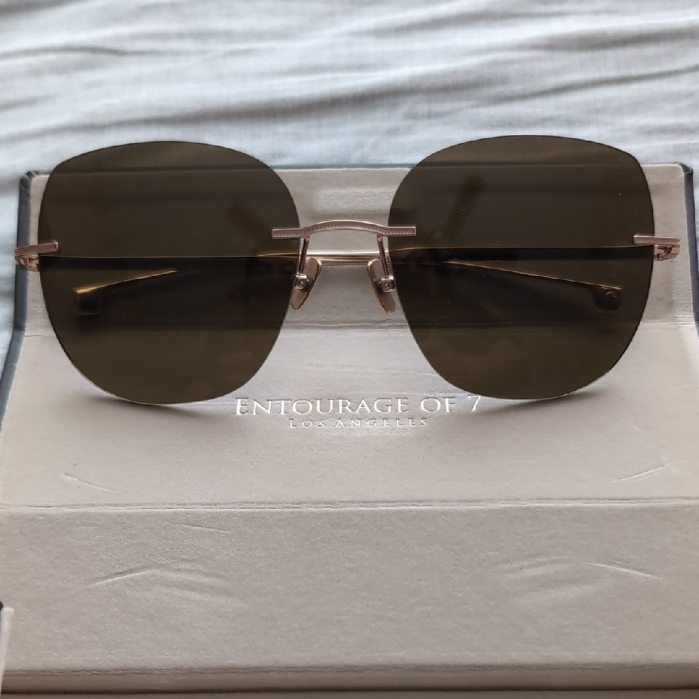 Women's Brown Sunglasses Entourage Of 7 Los Angeles Style "Icons"